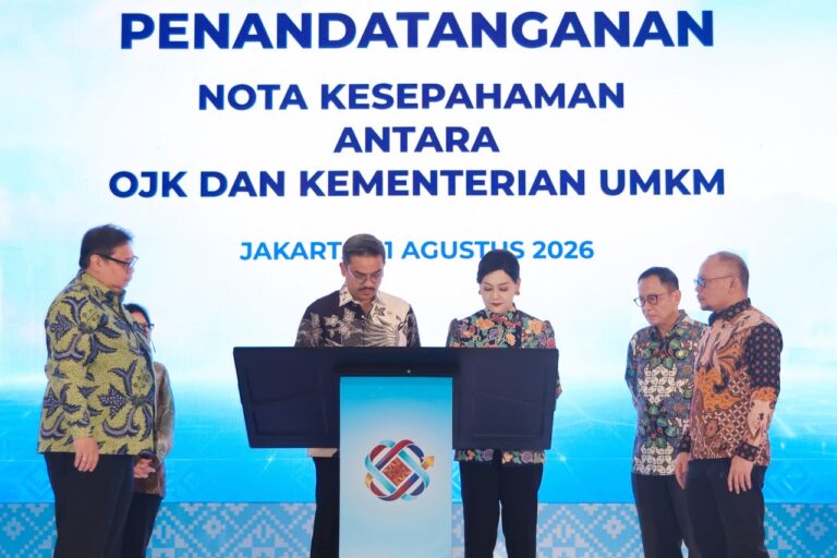 Kementerian UMKM dan OJK Sepakat Akselerasi Pembiayaan dan Perluasan Pasar UMKM
