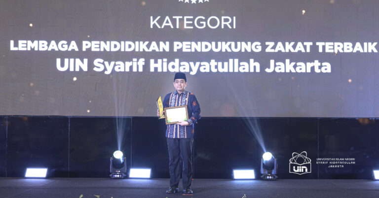UIN Jakarta Raih Penghargaan Lembaga Pendidikan Pendukung Zakat Terbaik di BAZNAS Awards 2026